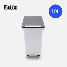 Th&ugrave;ng R&aacute;c Nhựa Fitis Compact Bin 10L- 2 M&agrave;u (X&aacute;m X&aacute;m, Trắng X&aacute;m) - PPS1-906, PPS1-903